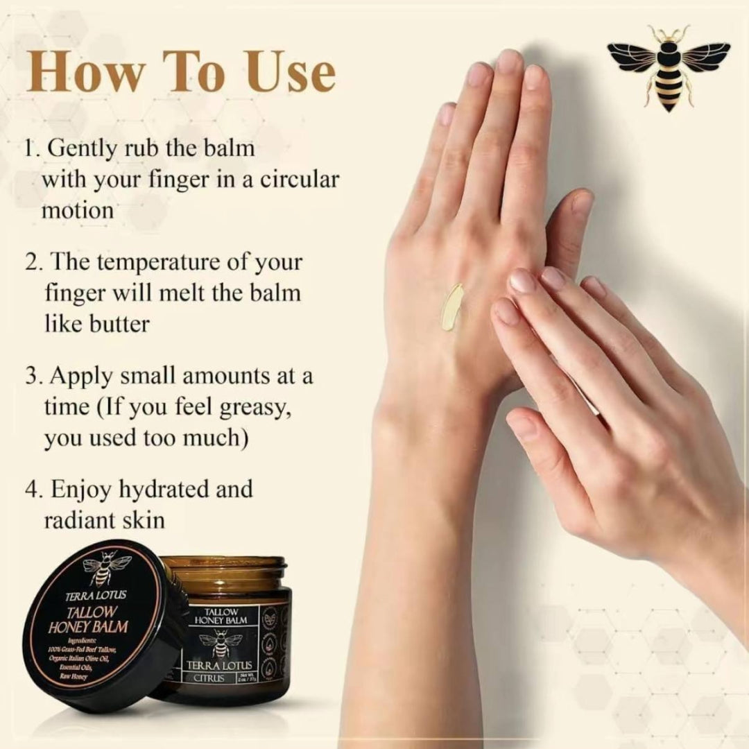 All Natural, Grass-Fed Beef TallowFor Smooth & Deeply HydratedSkin
